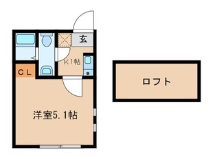 ビーコレクト富士見町１号棟の物件間取画像